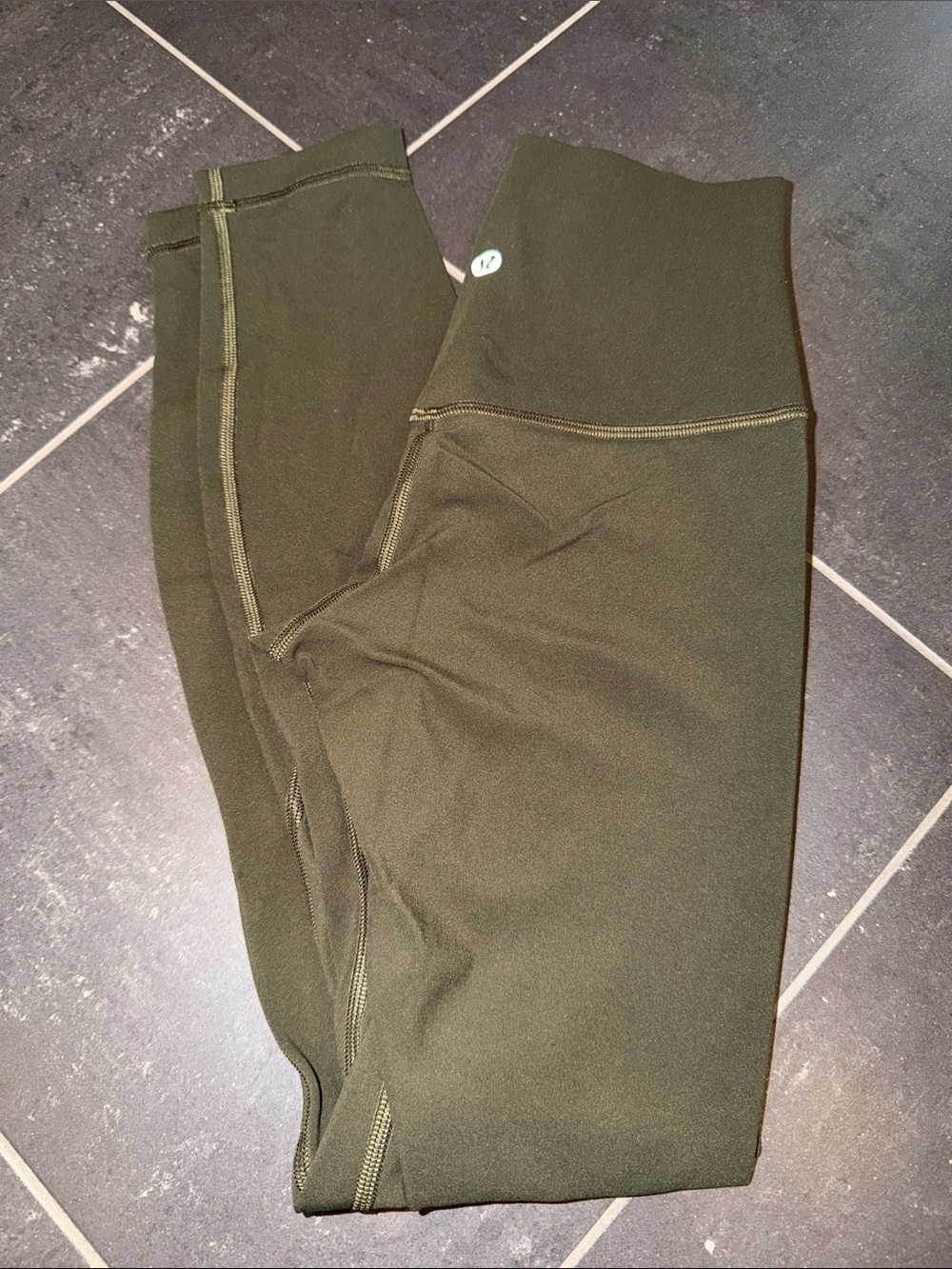 lululemon Align High-Rise Pant 25" Dark Olive size 2